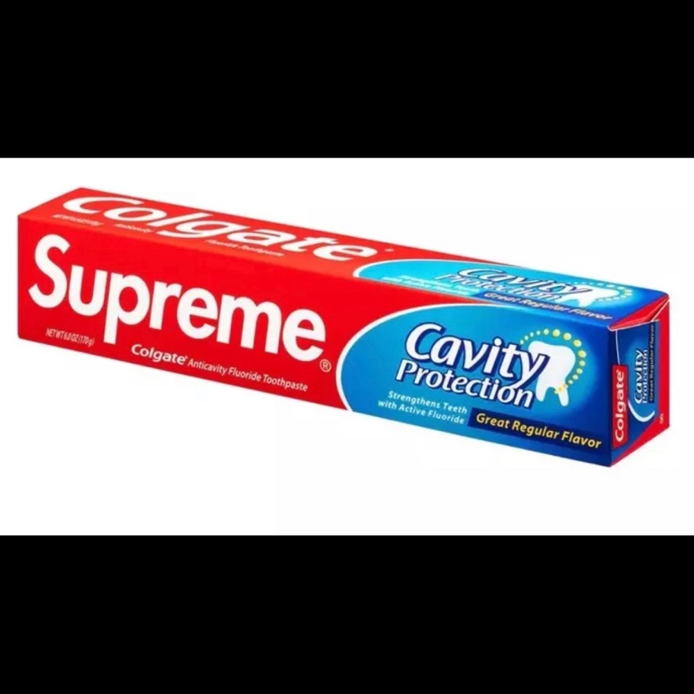 Fw20 supreme x Colgate toothpaste